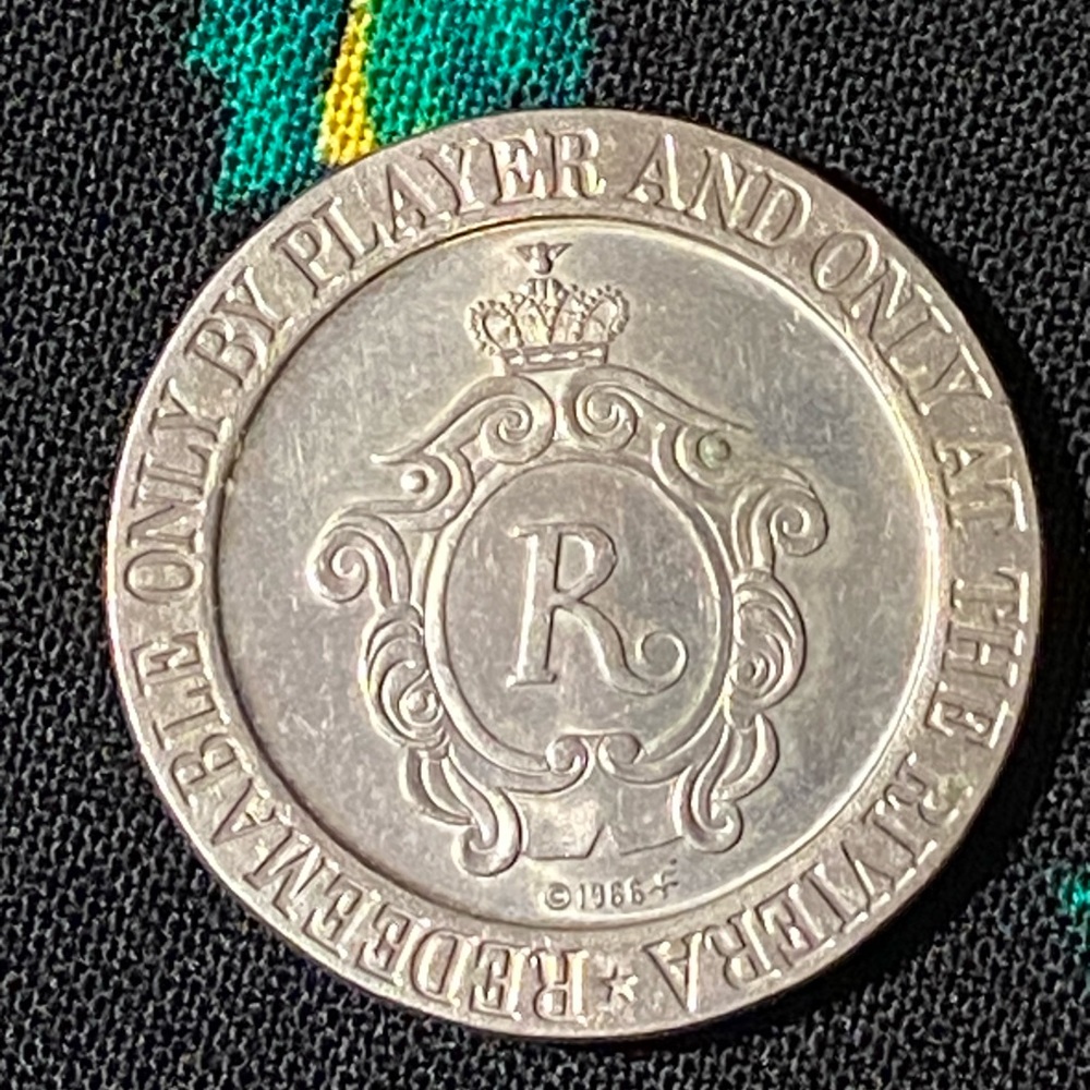 The Riviera Hotel 1966 Dollar Gaming Token Las Vegas